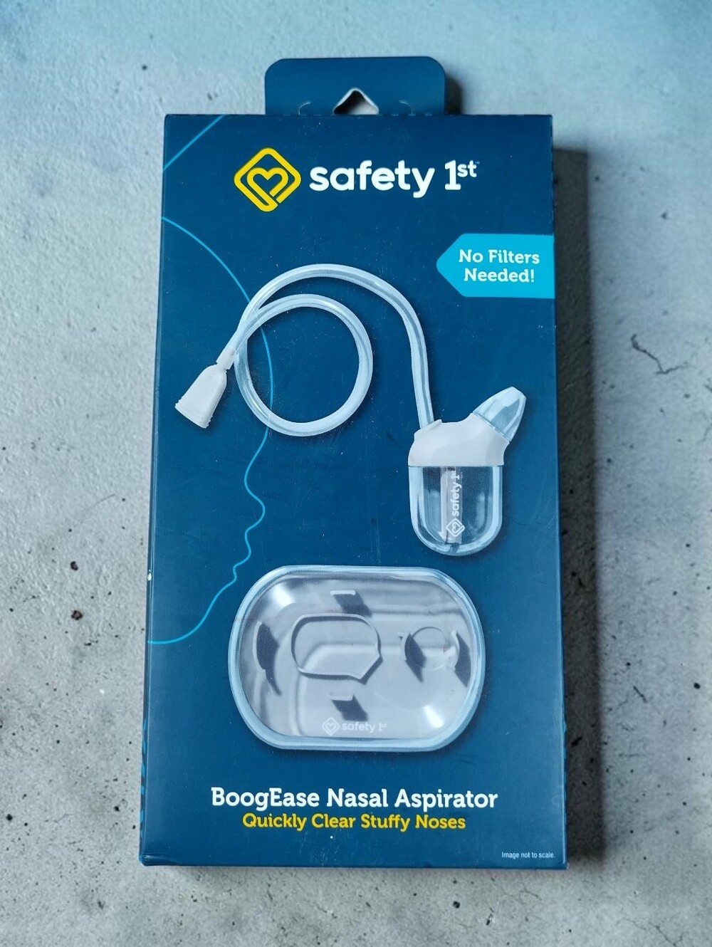 BoogEase Nasal Aspirator with Soft Tips Easy Clean No Filters Portable Case New